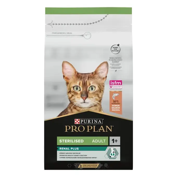 PROPLAN STERILISED RENAL CAT SALMON 8X400G HKM.527