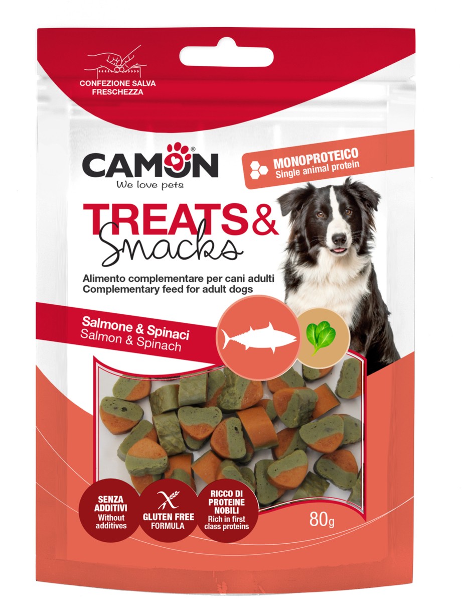 Poslastice salmon/spanach 80gr