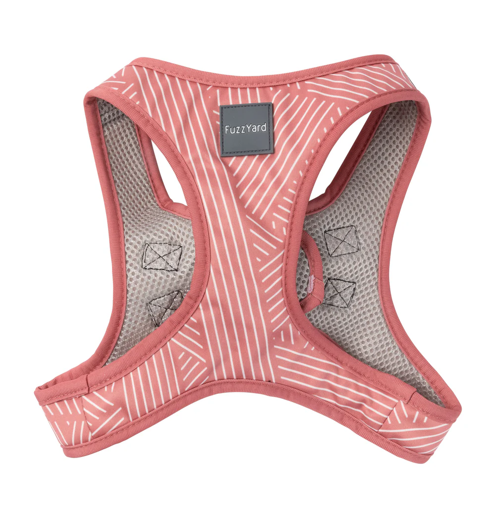 FuzzYard Step In Harness - Thornbury - Brick Red XS