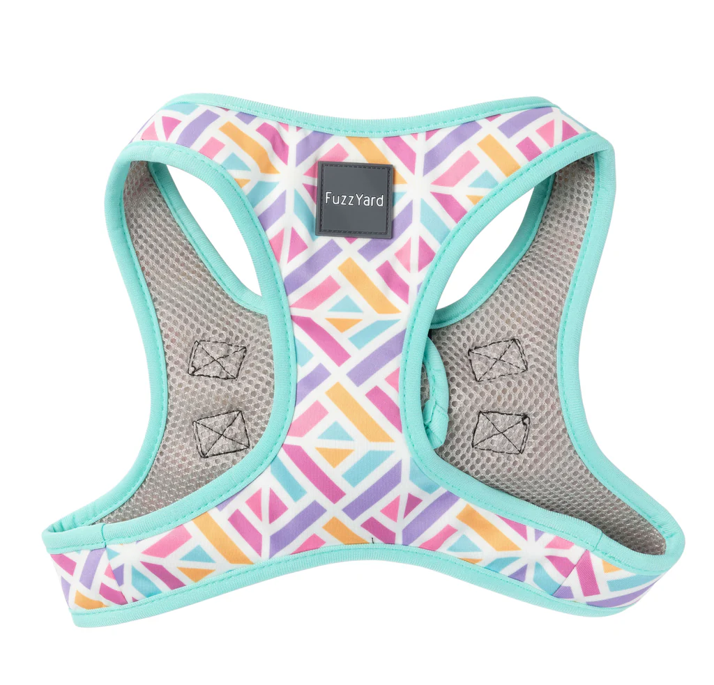 FuzzYard Step In Harness - Bubblegum Burst S