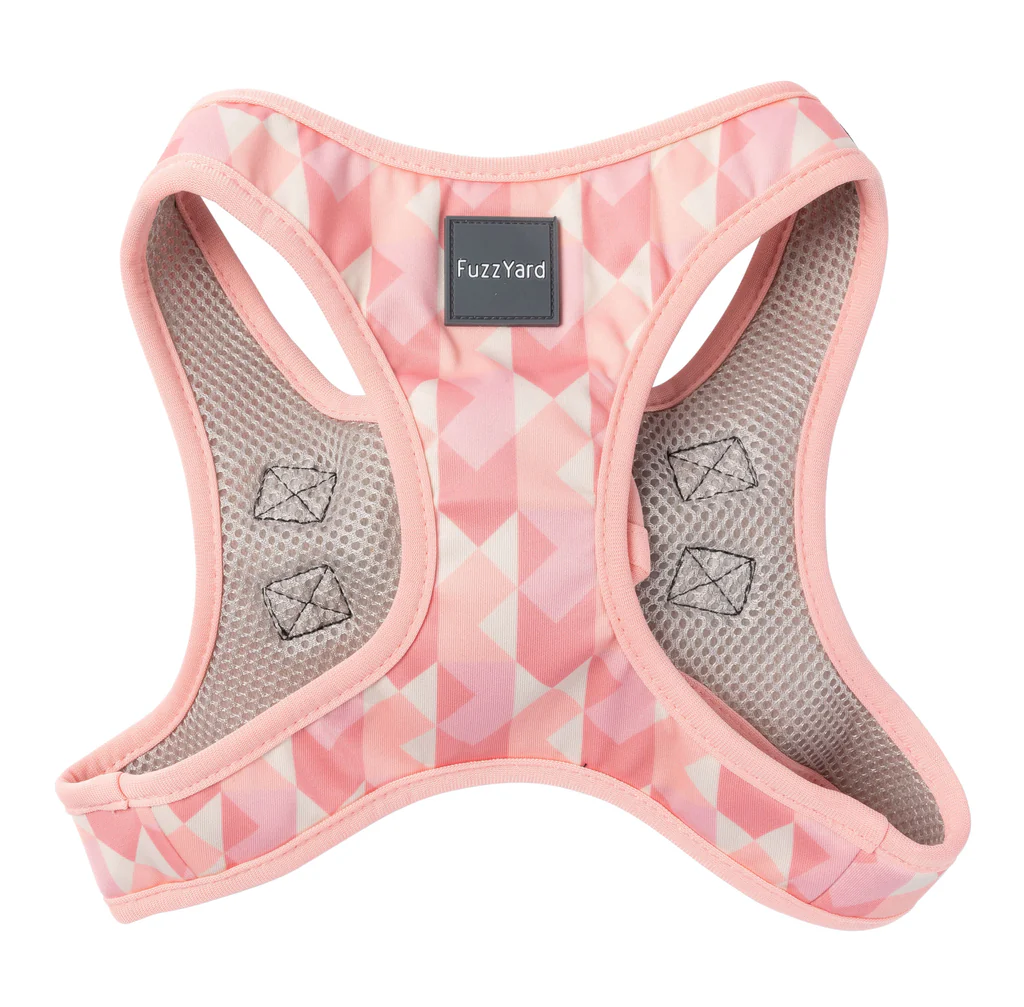 FuzzYard Step In Harness - Pink Lemonade XXS