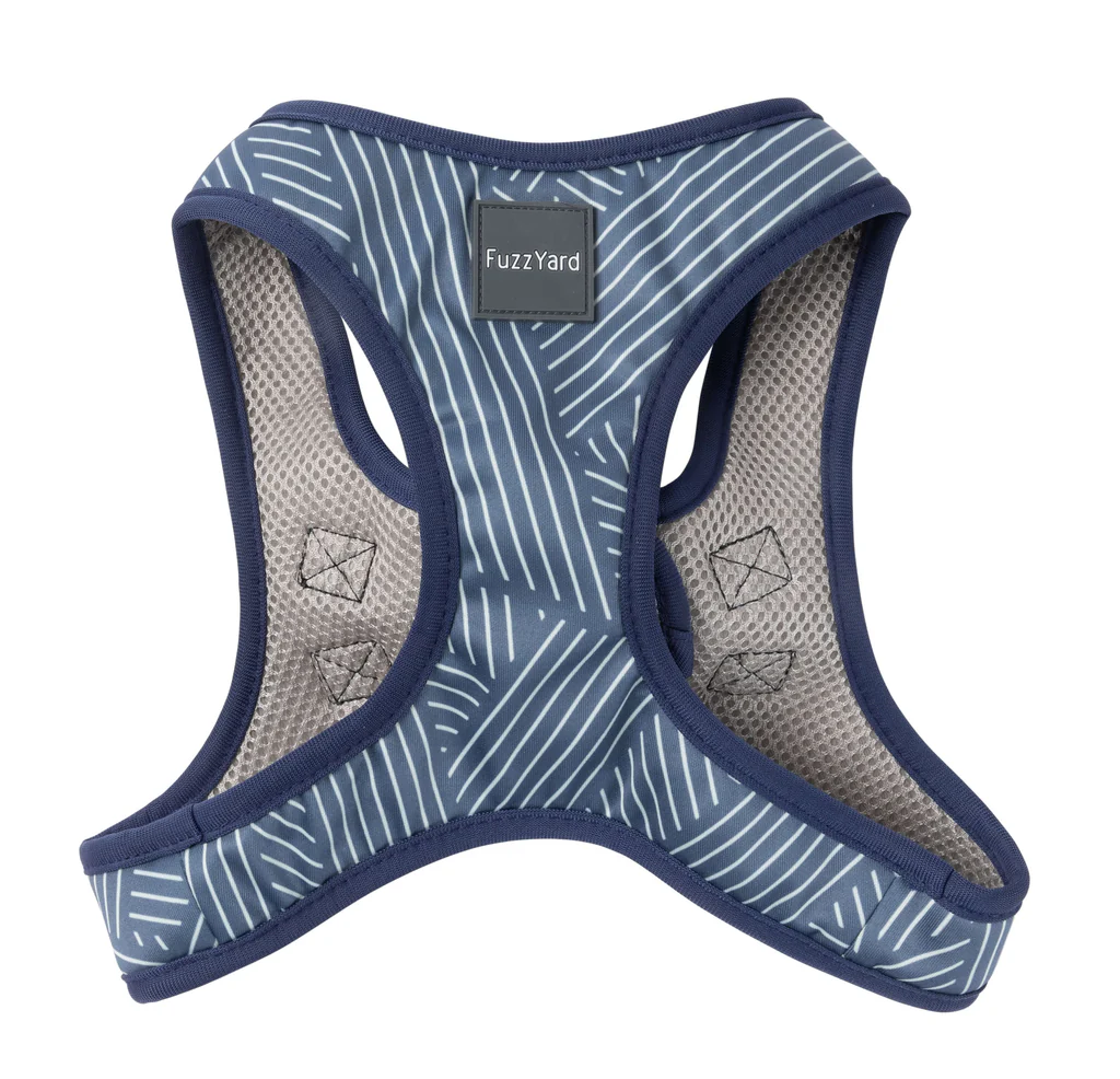FuzzYard Step In Harness - Thornbury - Aegean Blue XS