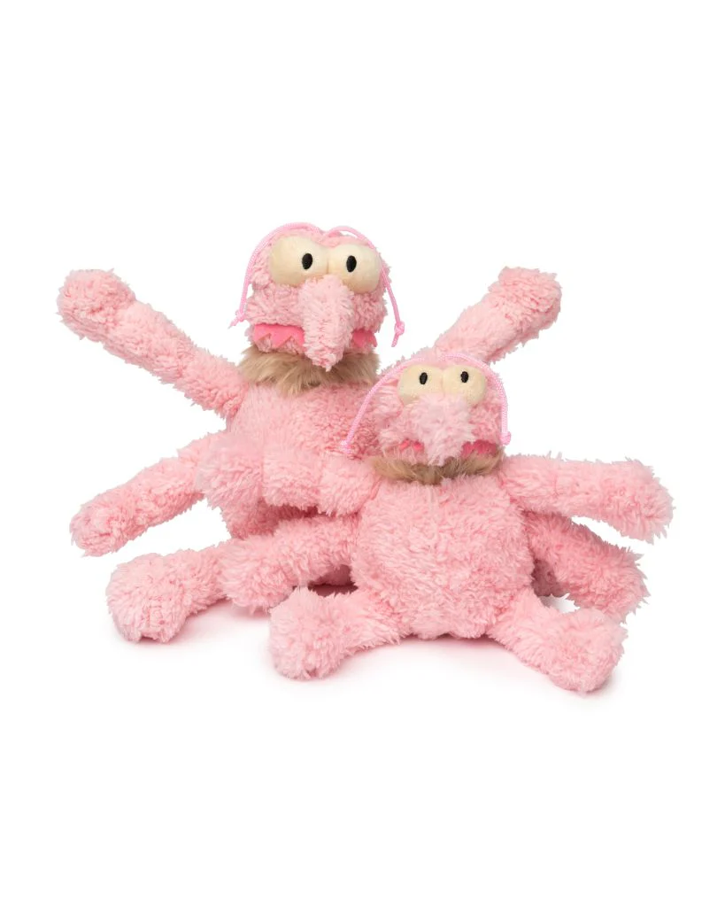 FuzzYard Toy - Nasties - Scratchette The Flea Pink S