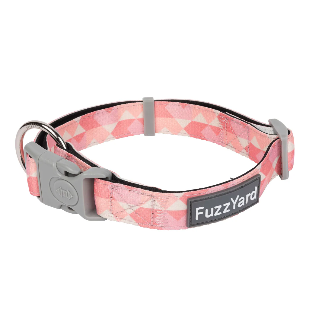 FuzzYard Dog Collar - Pink Lemonade S