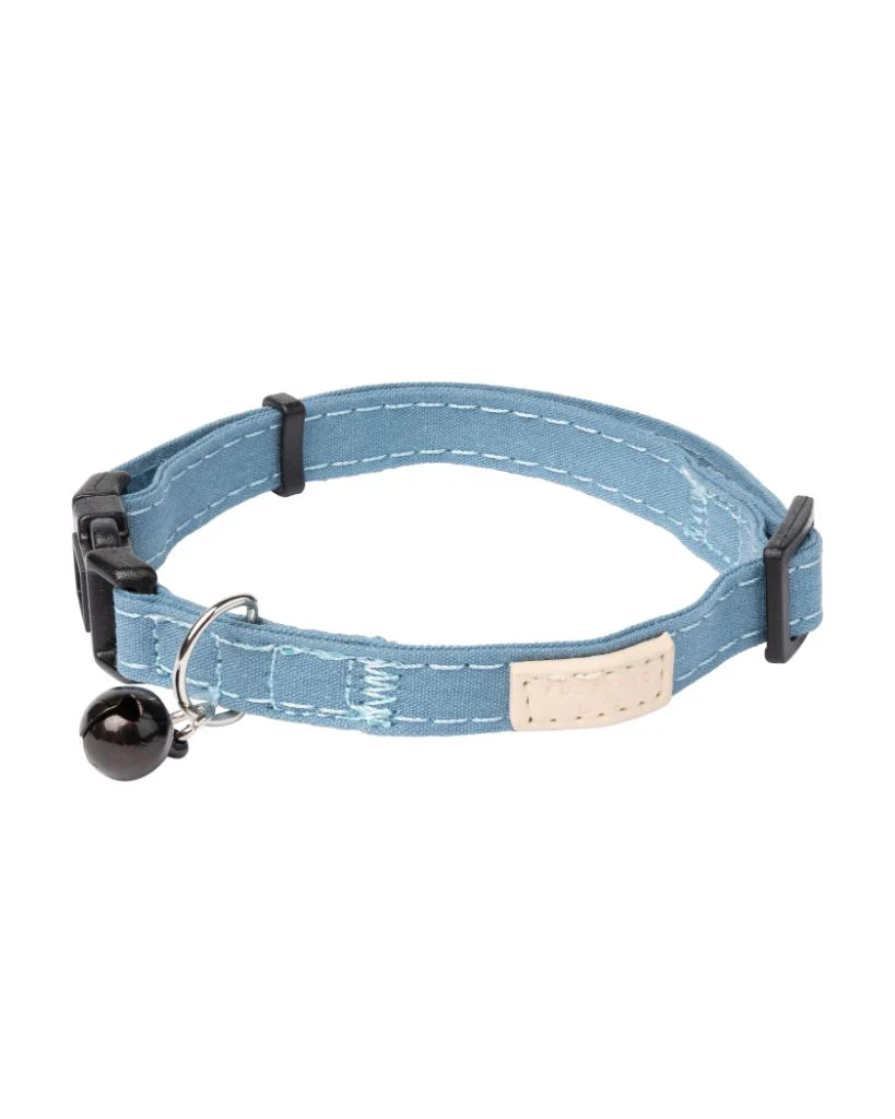 FuzzYard LIFE Cotton Cat Collar - French Blue