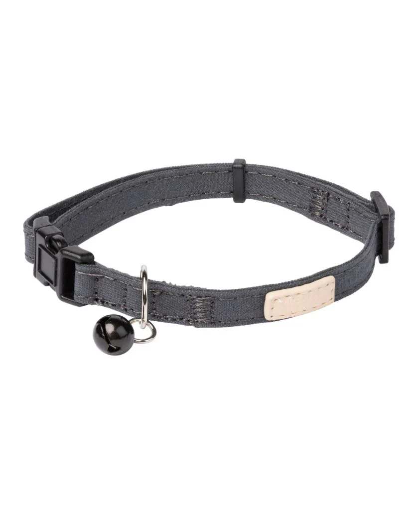 FuzzYard LIFE Cotton Cat Collar - Slate Grey