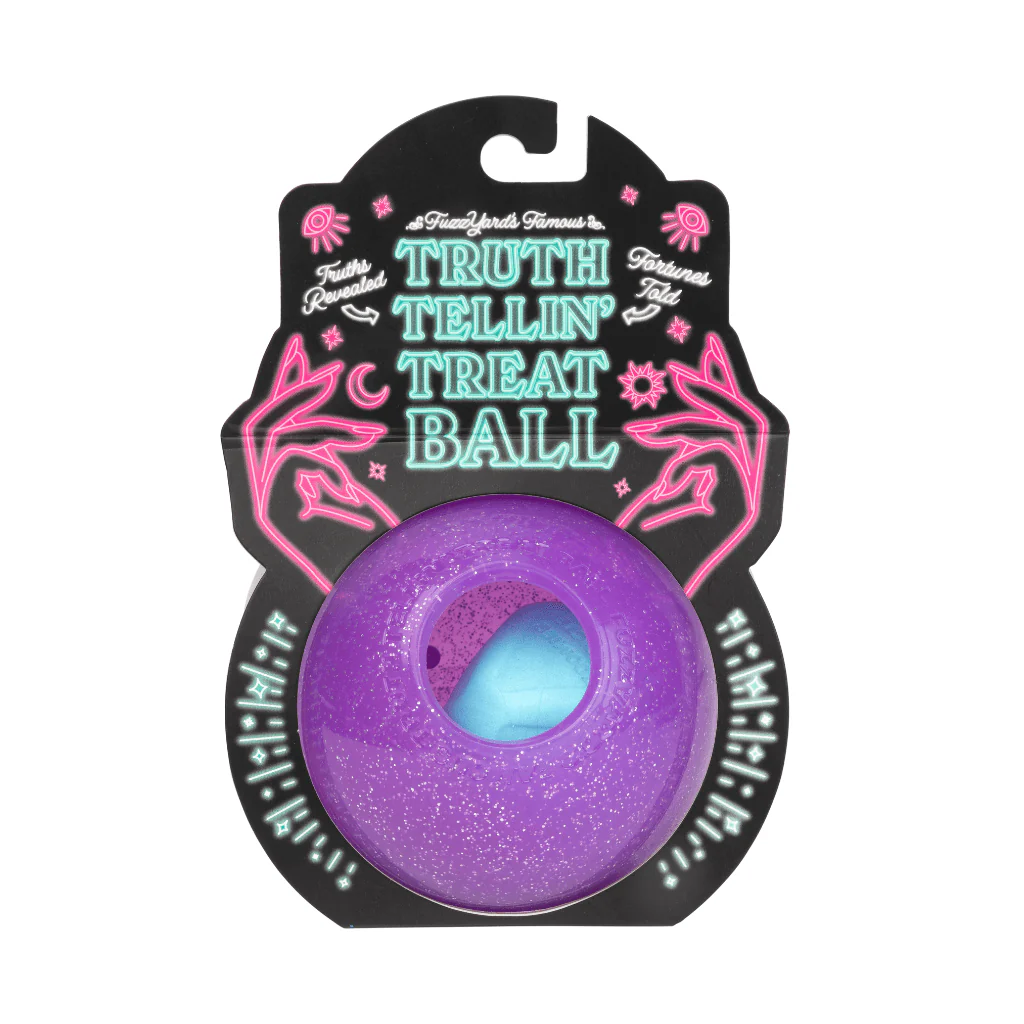 FuzzYard Interactive Chew Toy - Truth Tellin' Treat Ball