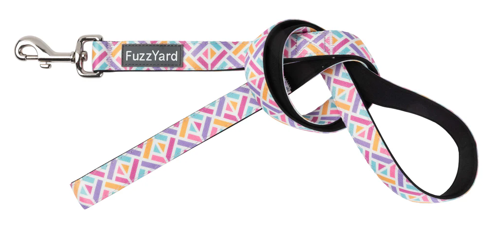 FuzzYard Dog Lead - Bubblegum Burst S