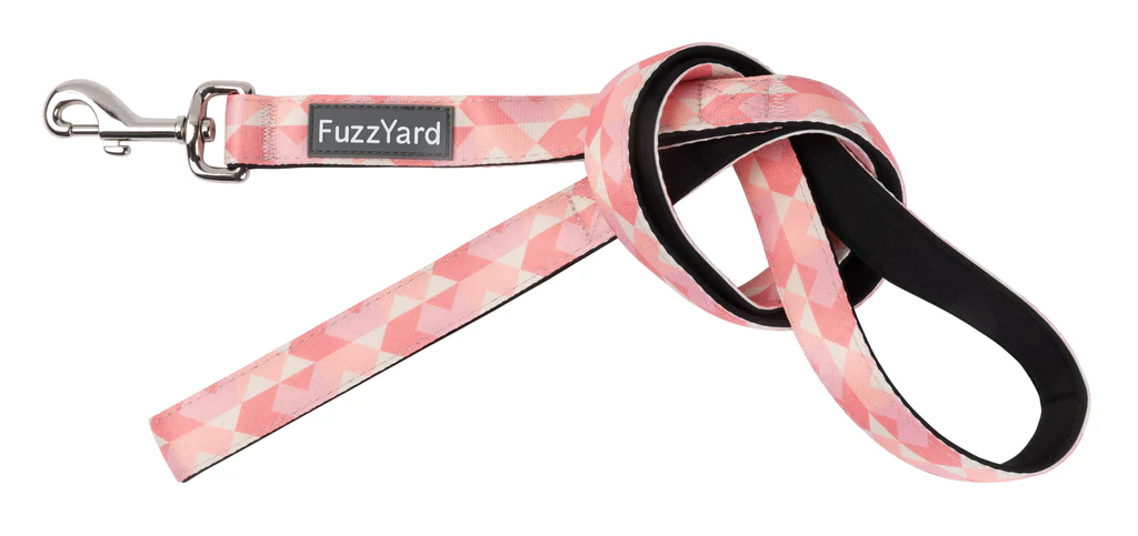FuzzYard Dog Lead - Pink Lemonade L