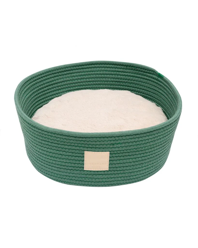 FuzzYard LIFE Rope Basket Bed - Myrtle Green
