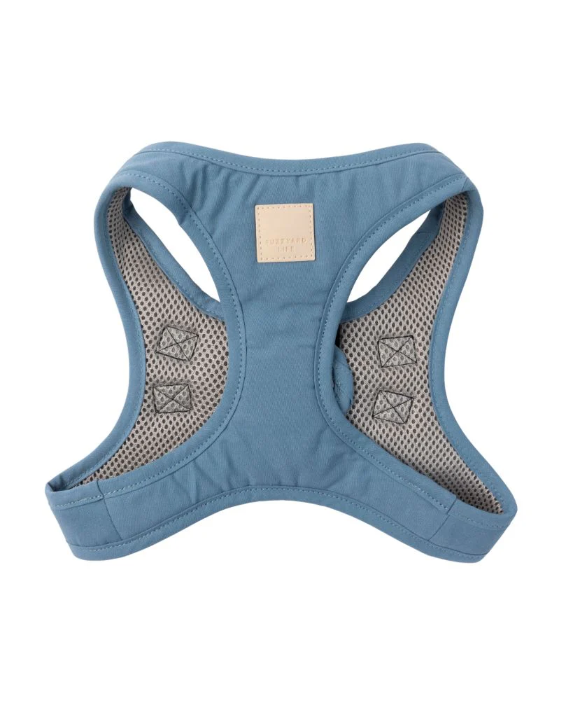 FuzzYard LIFE Cotton Step In Harness - French Blue
