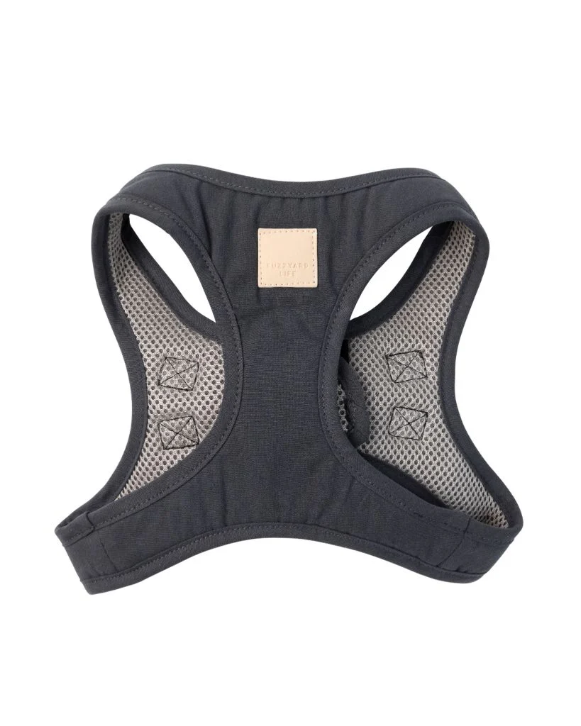 FuzzYard LIFE Cotton Step In Harness - Slate Grey