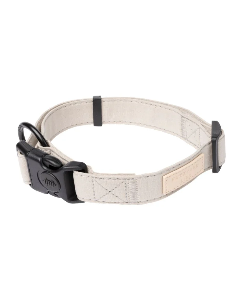 FuzzYard LIFE Cotton Collar - Sandstone M