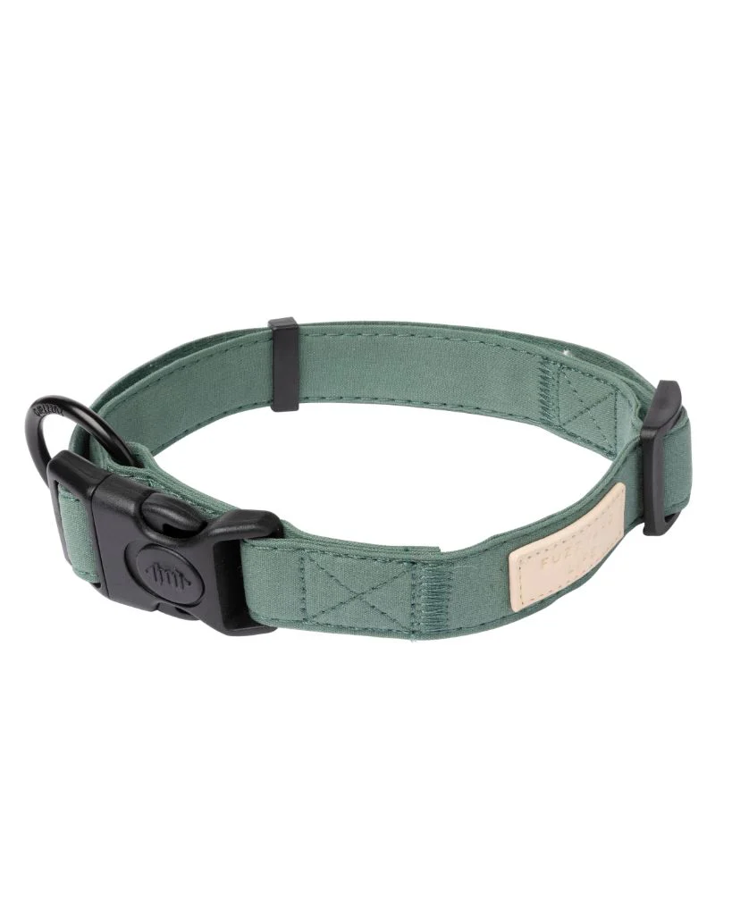 FuzzYard LIFE Cotton Collar - Myrtle Green XS