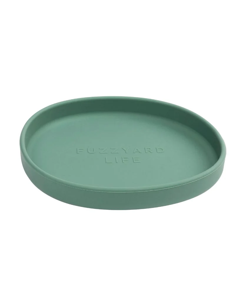 FuzzYard LIFE Silicone Cat Dish - Myrtle Green