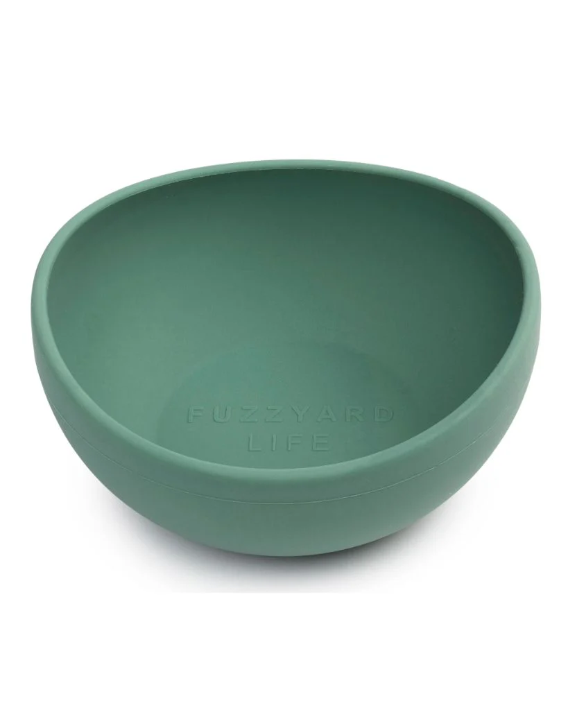 FuzzYard LIFE Silicone Bowl - Myrtle Green M