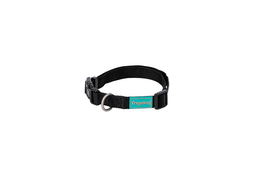 Ogrlica Nylon Basic crna 08 × 10/20 cm