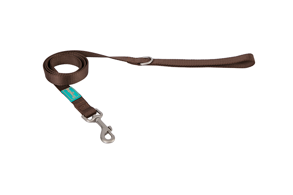 Povodac Nylon Basic braon 15 mm × 120 cm