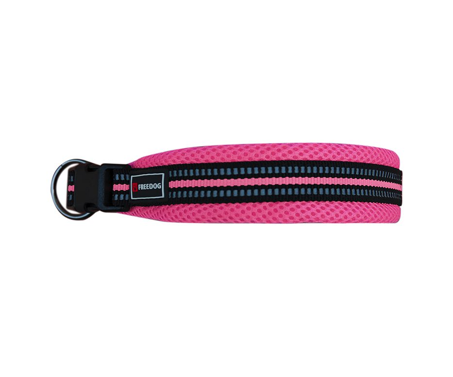 Ogrlica Soft Sport roze 15 mm × 35/50 cm