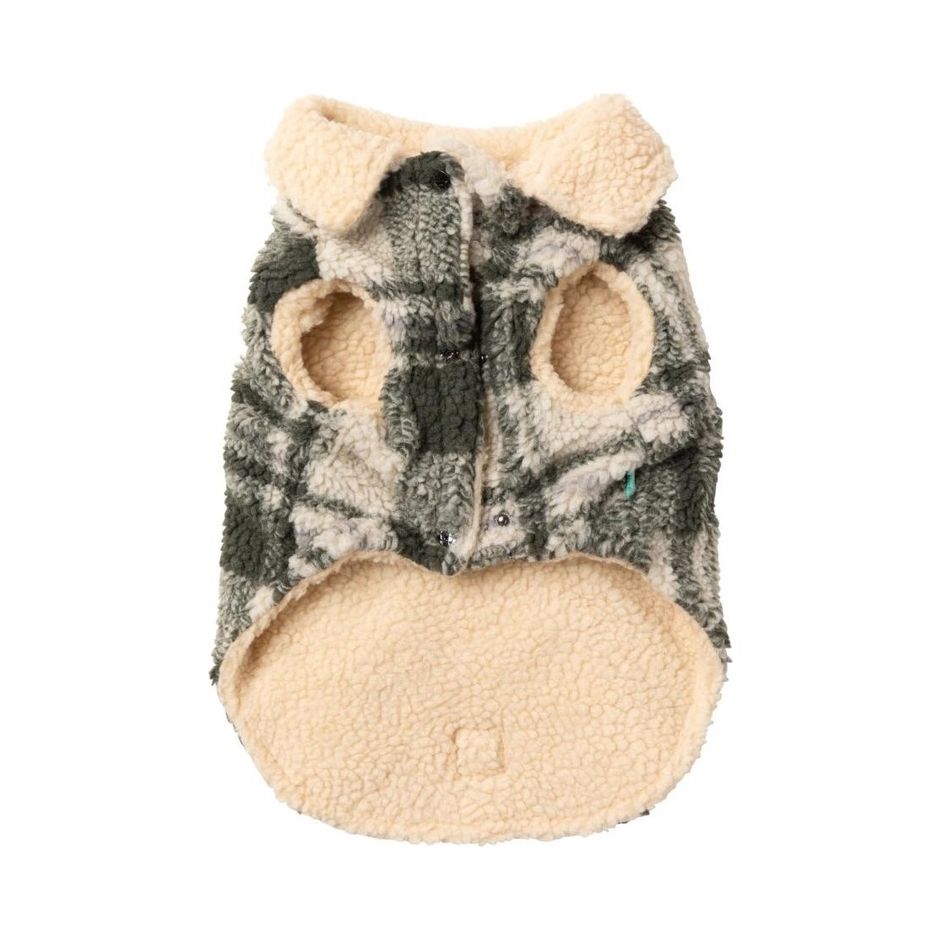 FuzzYard Jacket -  The Lumberjack 25 - Money Green/Cream 2