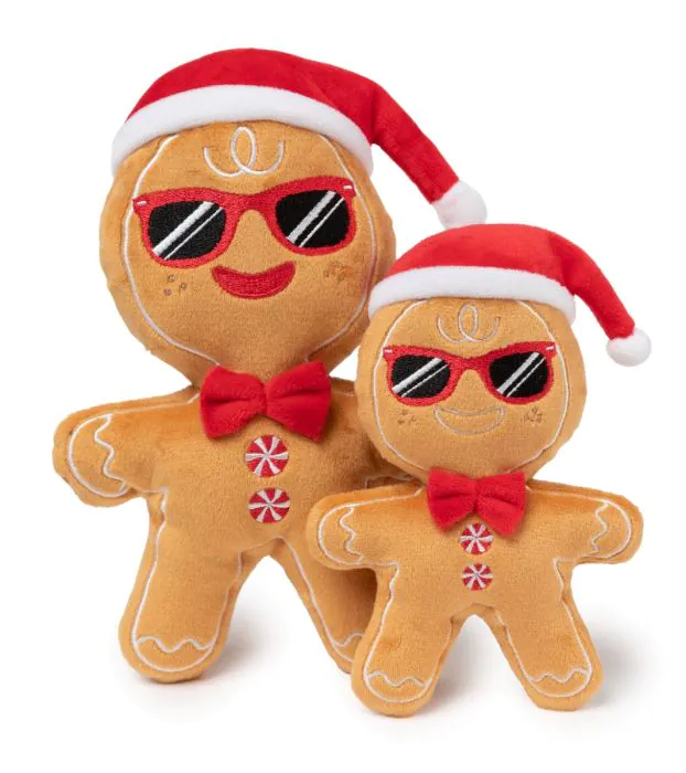 FuzzYard Xmas Toy - Merry Milk & Gingerbread 2Pk
