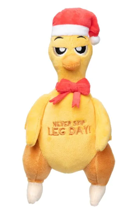 FuzzYard Xmas Toy - Never Skip Leg Day Chook